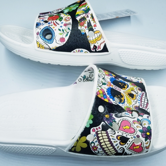 CROCS Shoes Crocs Classic Slides Professionally Hydro Dipped Poshmark